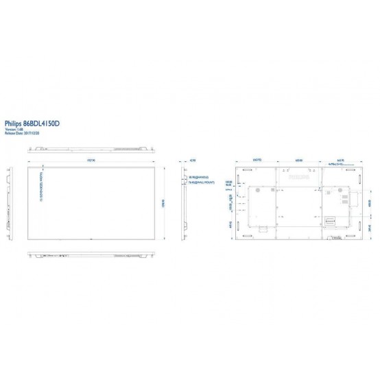 Monitor Philips D-line 86BDL4150D/00
