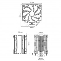 Cooler DeepCool AS500 R-AS500-BKNLMP-G