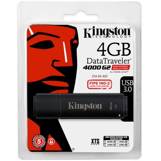 Memorie flash USB Kingston DataTraveler 4000 G2 DT4000G2DM/4GB