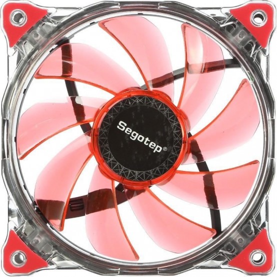 Ventilator Segotep Polar Wind 120mm Red LED POLARWND-RD