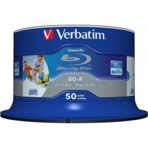 Disc Blu-ray Verbatim BD-R 25 GB 6x Inkjet Printable 43812