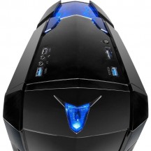 Carcasa Inter-Tech Q2 Illuminator Blue Q2-BL