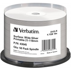 DVD Verbatim DVD-R 4.7 GB 16x Inkjet Printable 43645