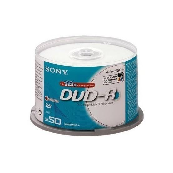 DVD Sony DVD-R 4.7 GB 16x QDVD-RSN16X50
