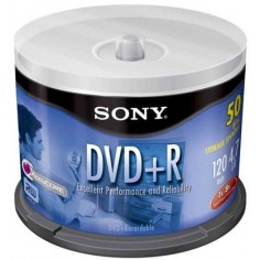 DVD Sony DVD+R 4.7 GB 16x QDVD+RSN16X50