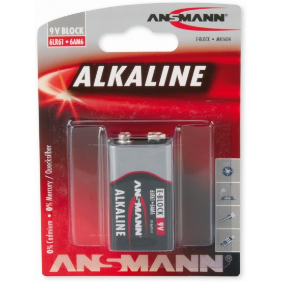 Baterie Ansmann Alkaline RED 9V 1515-0000