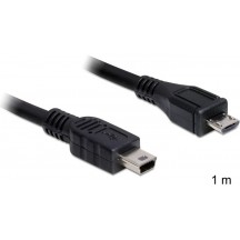 Cablu Delock Cable USB 2.0 micro-B male  USB mini male 83177