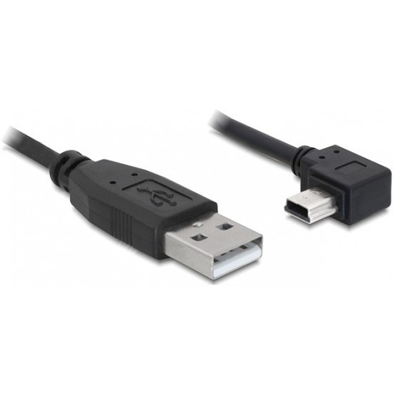 Cablu Delock Cable USB 2.0-A male  USB mini-B 5pin male angled 0,5 m 82680