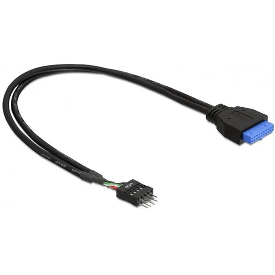 Cablu Delock Cable USB 3.0 pin header female  USB 2.0 pin header male 30 cm 83095