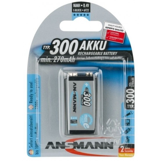 Acumulator Ansmann NiMH Rechargeable battery 9V block 5035453