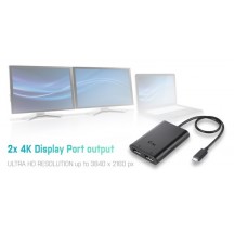 Adaptor iTec USB-C 3.1 Dual 4K DP Video Adapter C31DUAL4KDP