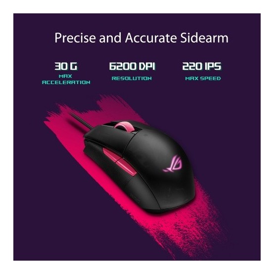 Mouse ASUS ROG Strix Impact II Electro Punk 90MP01U0-BMUA00