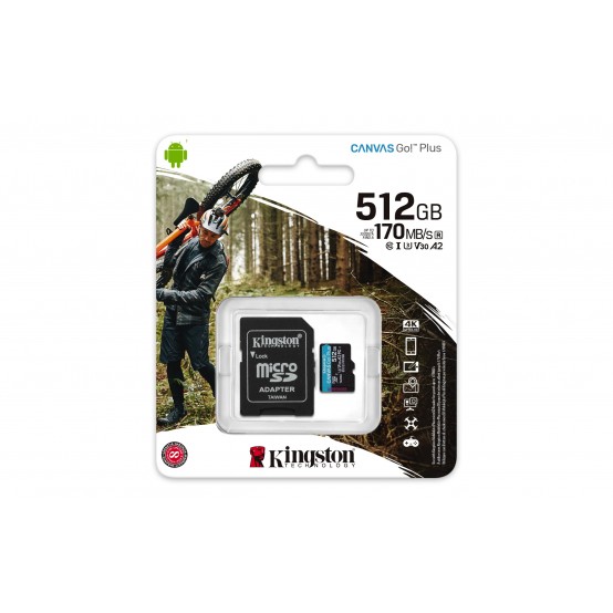Card memorie Kingston Canvas Go Plus SDCG3/512GB