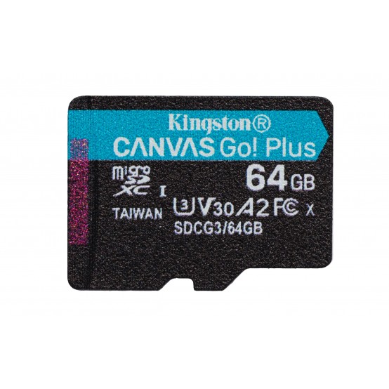 Card memorie Kingston Canvas Go Plus SDCG3/64GBSP