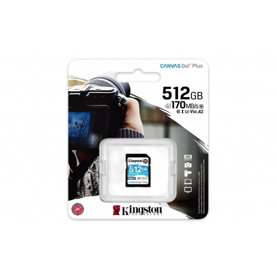 Card memorie Kingston Canvas Go Plus SDG3/512GB