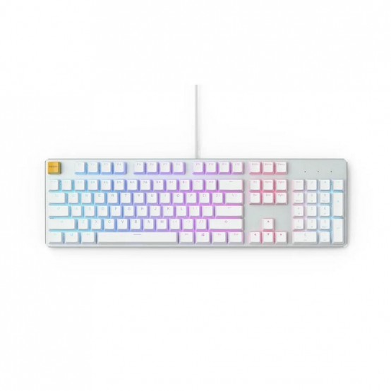 Tastatura Glorious PC Gaming Race Full Size White Ice Edition GLO-GMMK-FS-BRN-W