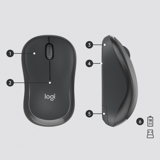 Tastatura Logitech MK295 Silent Wireless Combo 920-009800