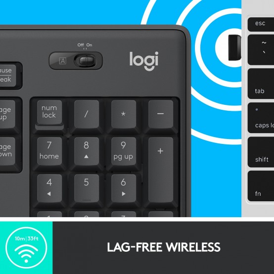 Tastatura Logitech MK295 Silent Wireless Combo 920-009800
