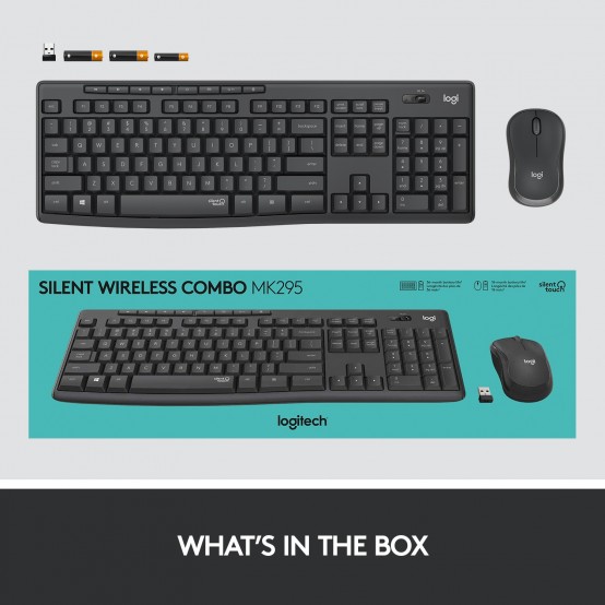 Tastatura Logitech MK295 Silent Wireless Combo 920-009800