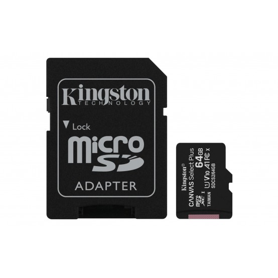 Card memorie Kingston Canvas Select Plus SDCS2/64GB-3P1A