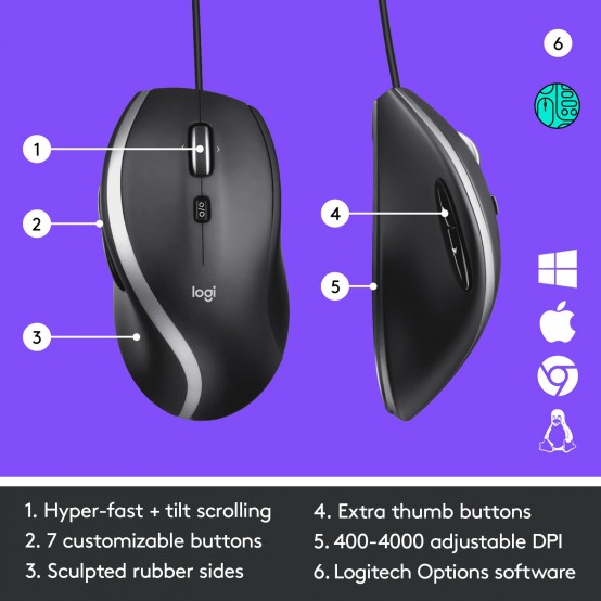 Mouse Logitech M500s 910-005784