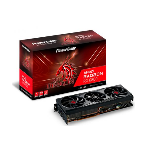 Placa video PowerColor RX6800 16G-3DRO AXRX 6800 16GBD6-3DHR/OC