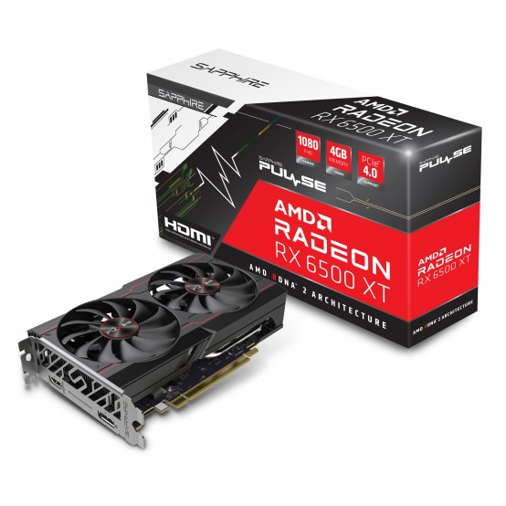 Placa video Sapphire PULSE AMD Radeon RX 6500 XT 11314-01-20G