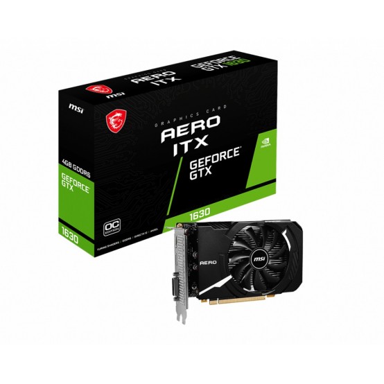 Placa video MSI GeForce GTX 1630 AERO ITX 4G OC V809-4216R