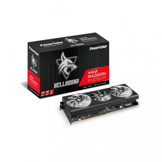 Placa video PowerColor Hellhound AXRX 6700 XT 12GBD6-3DHL