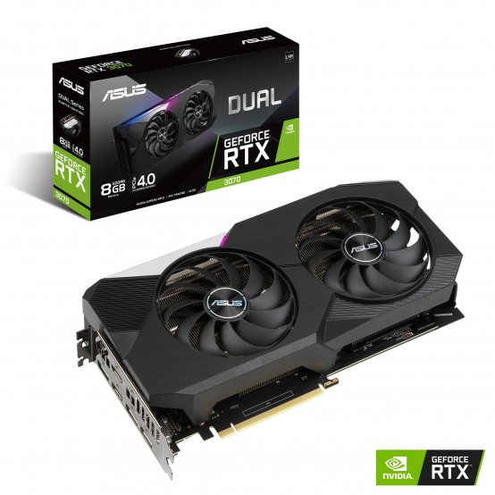 Placa video ASUS  DUAL-RTX3070-8G-V2