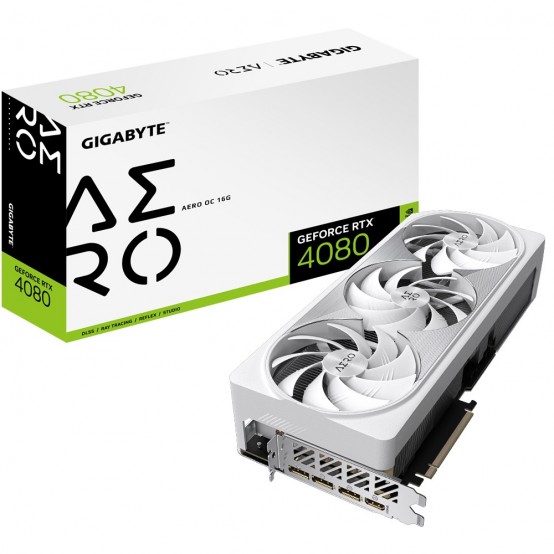 Placa video GigaByte GeForce RTX 4080 16GB AERO OC GV-N4080AERO OC-16GD
