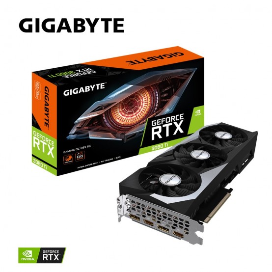 Placa video GigaByte GeForce RTX 3060 Ti GAMING OC D6X 8G GV-N306TXGAMING OC-8GD