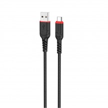 Cablu Hoco Data Cable Victory (X59) - USB-A to Micro-USB, 12W, 2.4A, 1.0m - Black 6931474744890