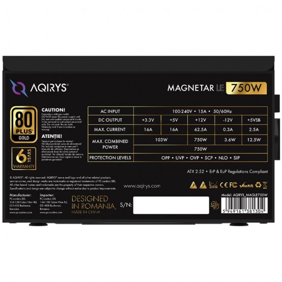 Sursa Aqirys Magnetar LE 750W AQRYS_MAGLE750W
