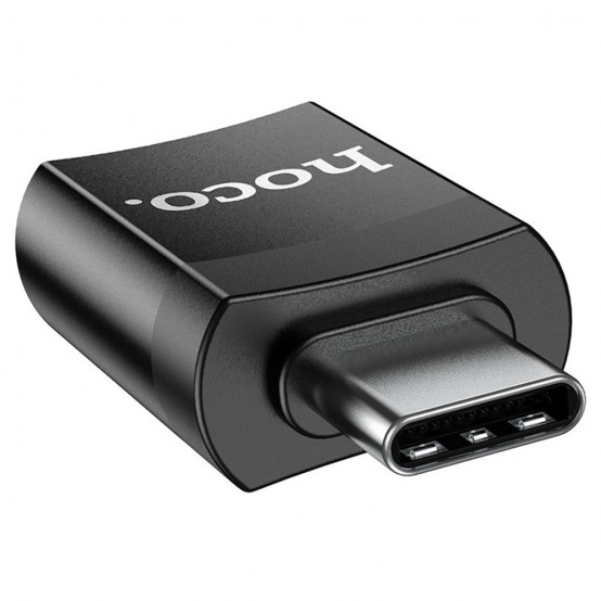 Adaptor Hoco OTG Adapter - USB Type-C to USB-A, Plug & Play, 2A - Black UA17