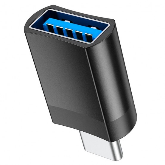 Adaptor Hoco OTG Adapter - USB Type-C to USB-A, Plug & Play, 2A - Black UA17