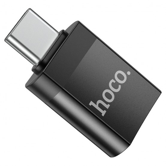 Adaptor Hoco OTG Adapter - USB Type-C to USB-A, Plug & Play, 2A - Black UA17