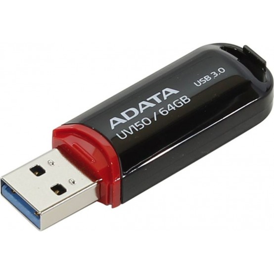 Memorie flash USB A-Data UV150 AUV150-64G-RBK