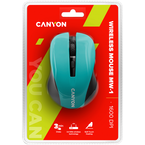Mouse Canyon Wireless Optical Mouse CNE-CMSW1GR