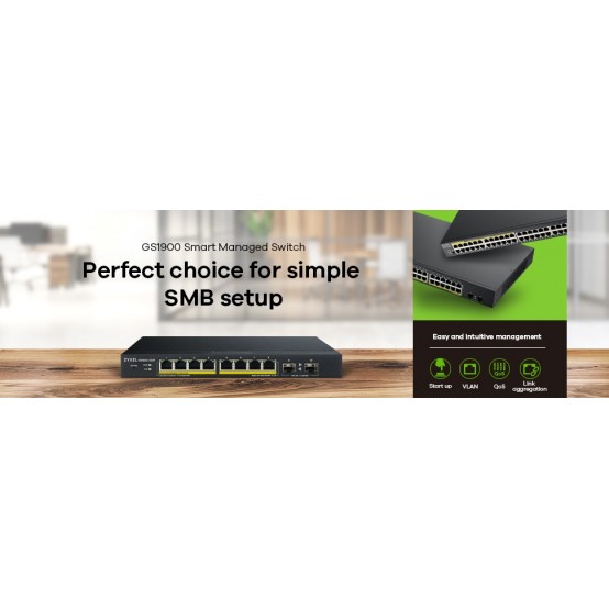 Switch ZyXEL GS1900-10HP GS1900-10HP-EU0101