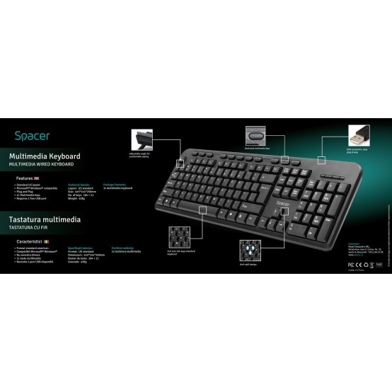 Tastatura Spacer SPKB-169