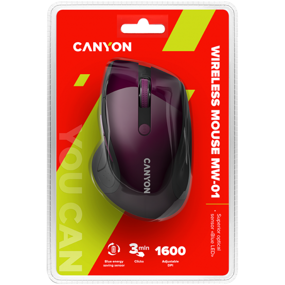 Mouse Canyon Wireless mouse with blue LED Sensor CNS-CMSW01P