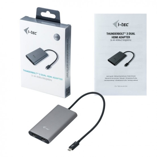 Adaptor iTec Thunderbolt 3 Dual HDMI Video Adapter TB3DUAL4KHDMI