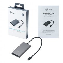Adaptor iTec Thunderbolt 3 Dual HDMI Video Adapter TB3DUAL4KHDMI