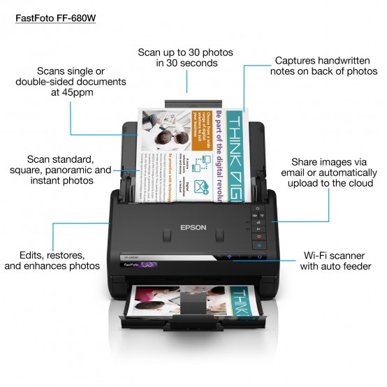 Scanner Epson FastFoto FF-680W B11B237401