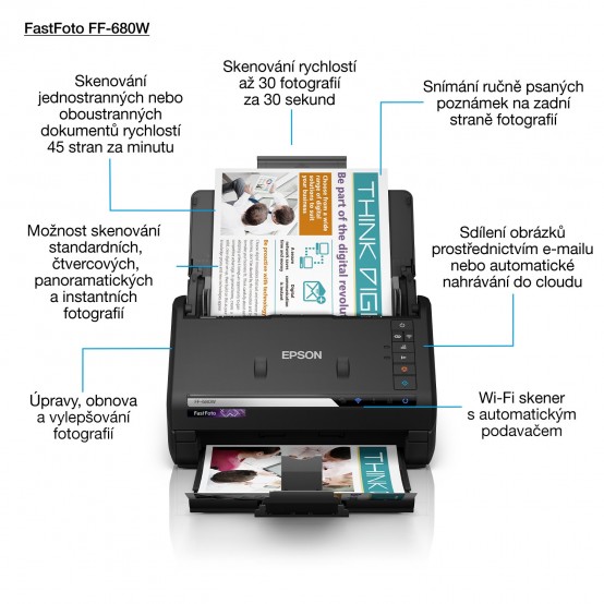 Scanner Epson FastFoto FF-680W B11B237401