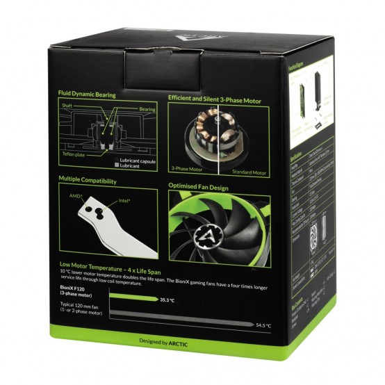 Cooler Arctic Freezer 33 eSports ONE - Green ACFRE00045A