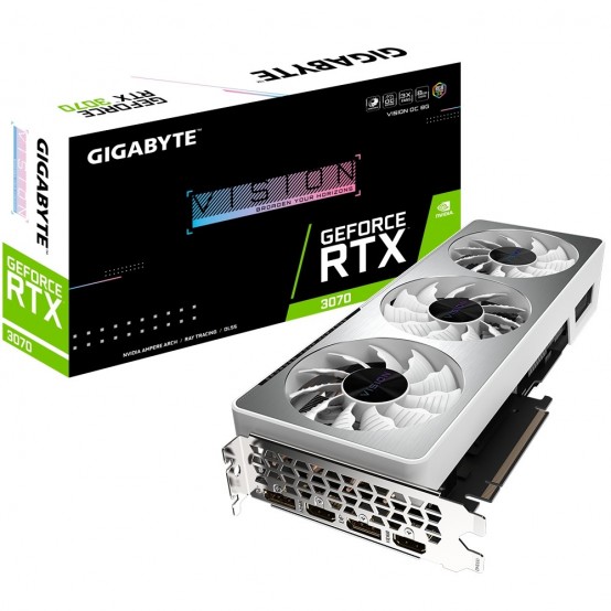 Placa video GigaByte GeForce RTX 3070 VISION OC 8G GV-N3070VISION_OC-8GD