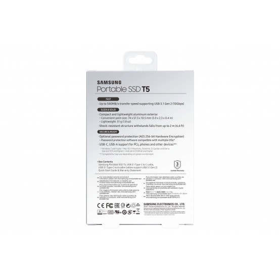 SSD Samsung T5 MU-PA2T0B/EU MU-PA2T0B/EU