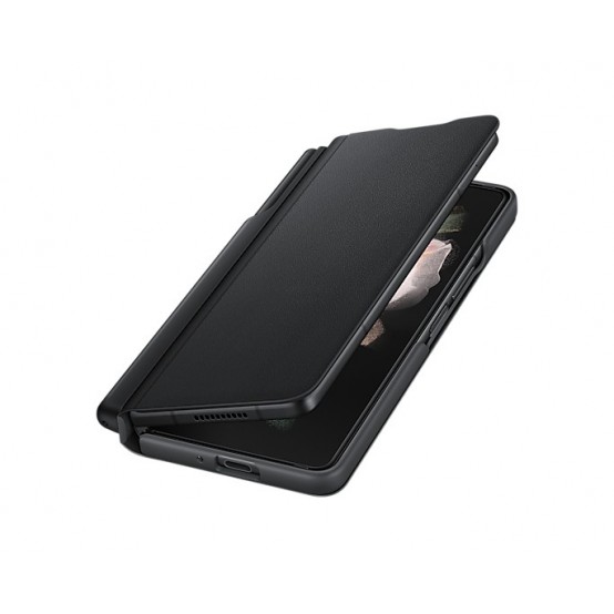 Husa Samsung Galaxy Z Fold3, Flip Cover cu S Pen, Black EF-FF92PCBEGEE